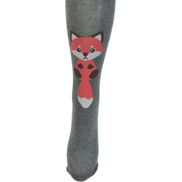 AURA.VIA Detské sivé ponožky FOX 4360645