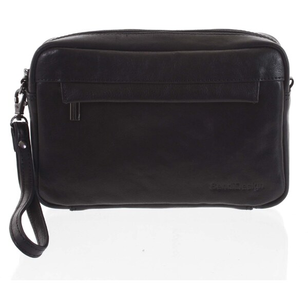 Pánske kožené etue na doklady čierne - SendiDesign Igor čierna 56864110