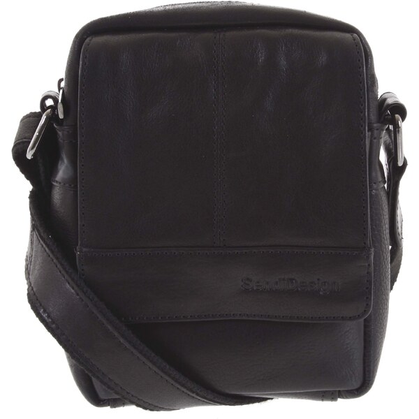 Pánska kožená crossbody taška na doklady čierna - SendiDesign Niall 56864113