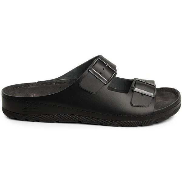 Pánske kožené čierne šľapky BATZ ZENO 14442939