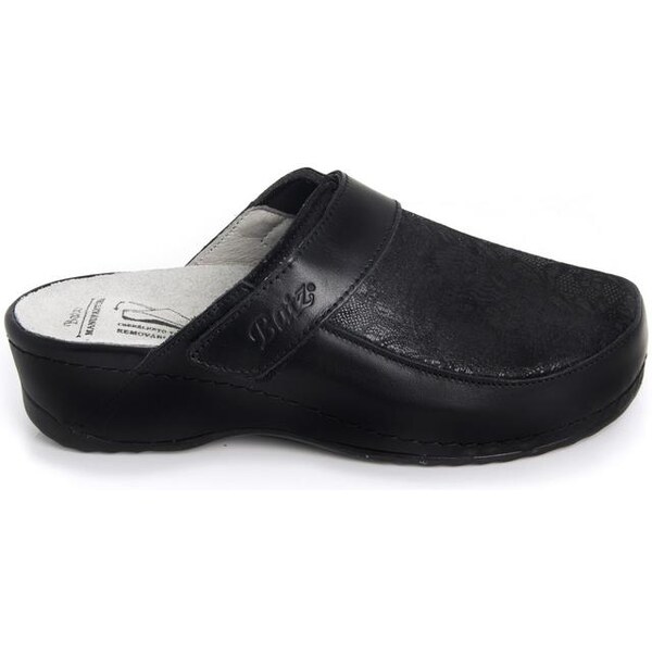 Dámske kožené čierne šľapky BATZ ELENA 29644317