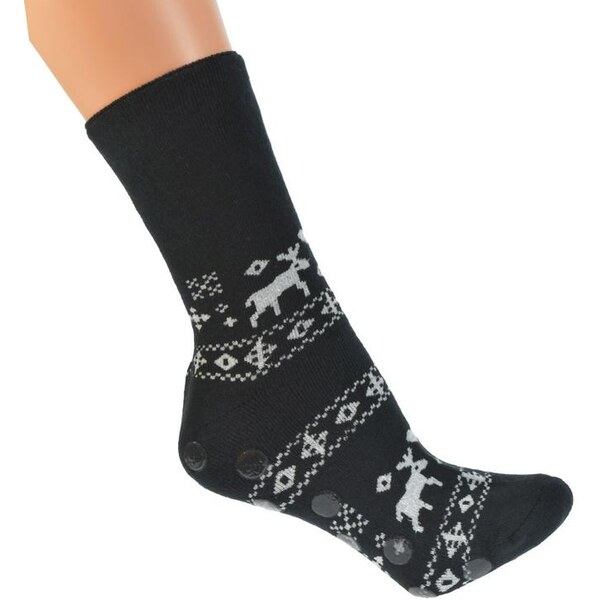 AURA.VIA Zimné čierne ponožky CHRIS 14472712