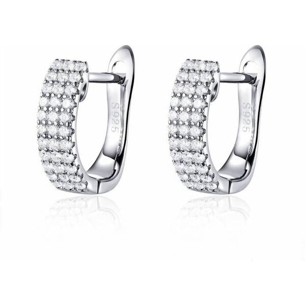 Glory strieborné náušnice Zirkónia S1056 14536493