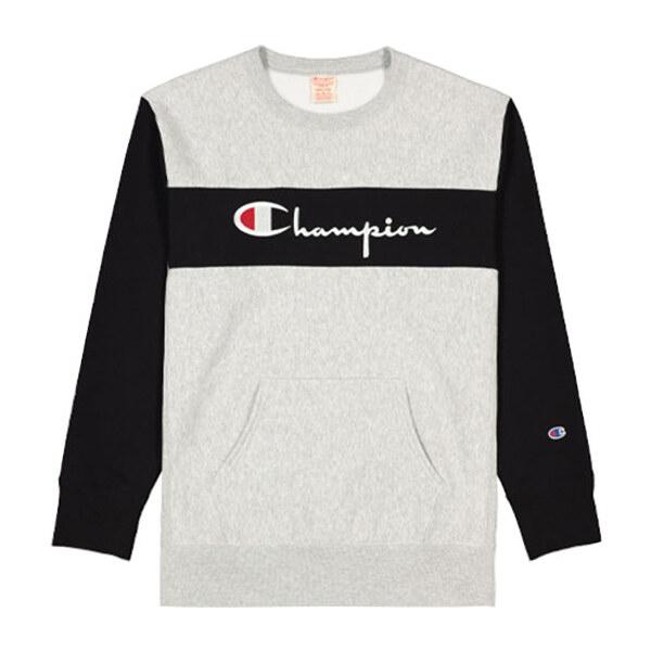 Champion Colour Block Kangaroo Pocket Reverse Weave Sweatshirt - 66355750