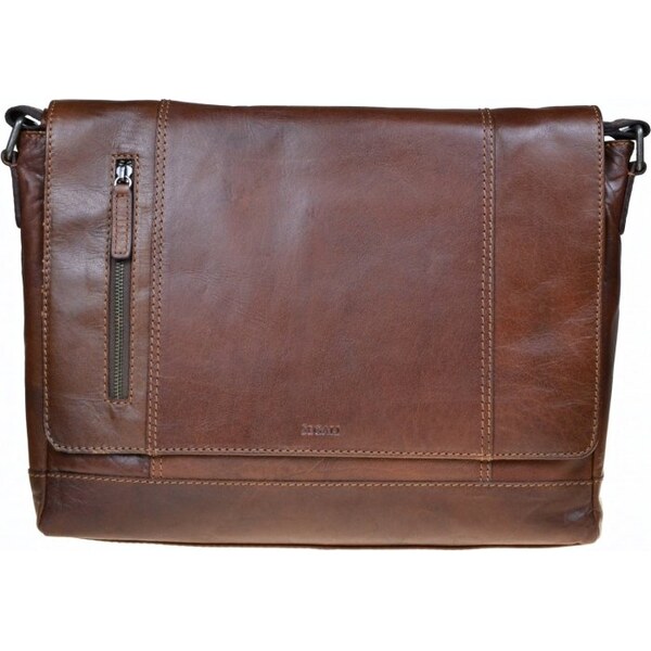 SEGALI Pánska kožená taška na notebook 225581 hnedá 65897245