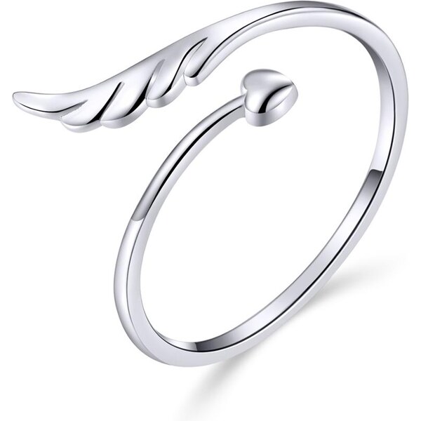 Olivie Prsten ANJELSKÉ KRÍDLO SO SRDIEČKOM 3254 11165335