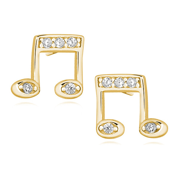 Olivie Strieborné náušnice ZLATÉ NOTY 3272 11109426