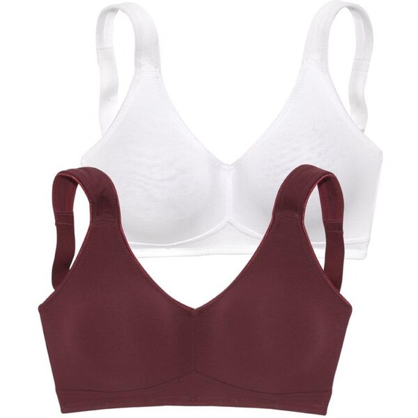 PETITE FLEUR Podprsenka bordová / biela 54221543