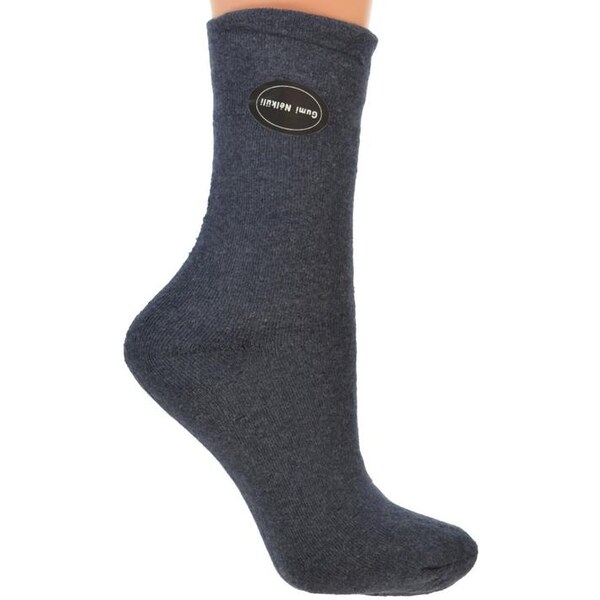 AURA.VIA Zimné tmavo-modré ponožky GUMI 14653929