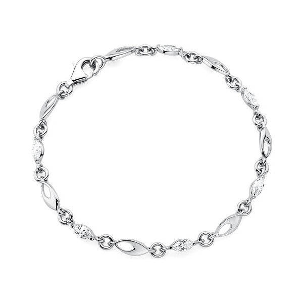 Olivie Strieborný náramok s čirými zirkónmi 3299 11679950