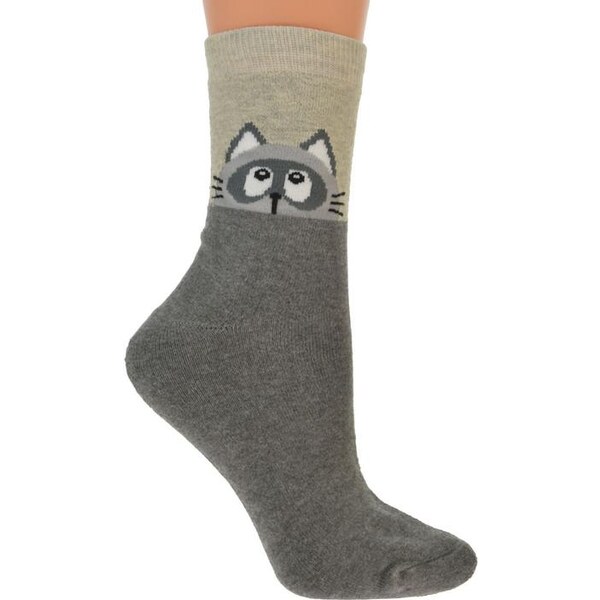 AURA.VIA Sivo-béžové termo ponožky PET 14672168