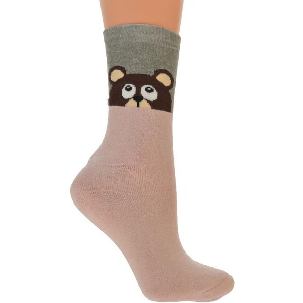 AURA.VIA Ružovo-sivé termo ponožky PET 14672169