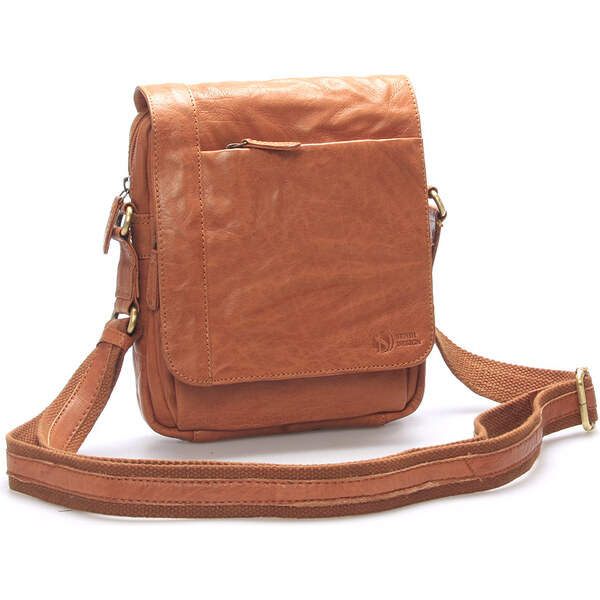 Kvalitná pánska kožená taška svetlohnedá- SendiDesign Appart hnedá 56863962
