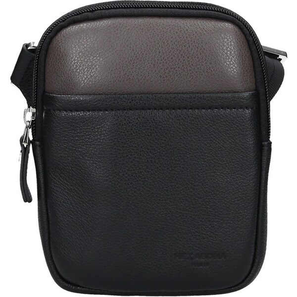 Hexagona Pánska taška na doklady Hexagon Vilém - čierno-hnedá 48227452