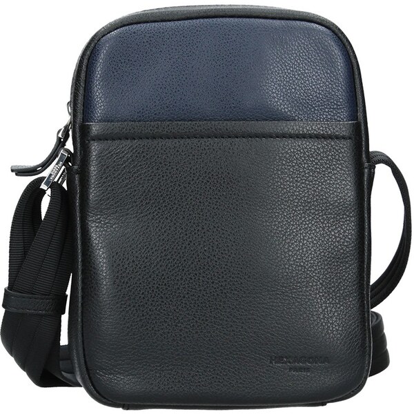 Hexagona Pánska taška na doklady Hexagon Augusto - čierno-modrá 48227451