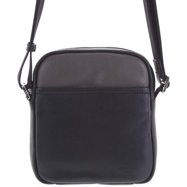 Pánska kožená taška na doklady čierna taupe - Hexagona Thursday taupe 56864122