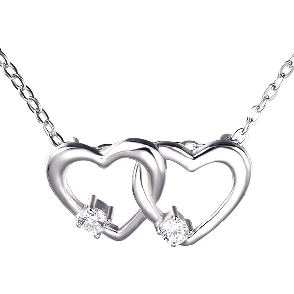 Olivie Strieborná retiazka SPOJENÁ SRDCA 3367 14842392
