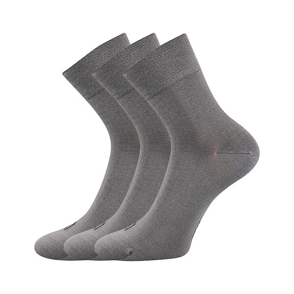 DEMI bambusové antibakteriálne ponožky Lonka Sv. sivá 35-38 3 páry 66303631