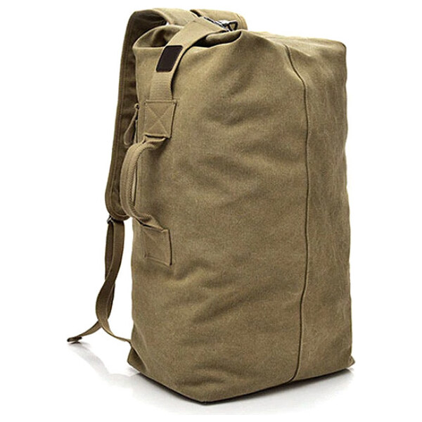 Glara Cestovný vodotesný plátený batoh 2 v 1 57937846