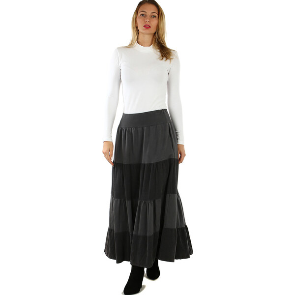 Glara Dámska dlhá menčestrová sukňa 14848139