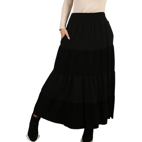 Glara Dámska dlhá menčestrová sukňa 14848140