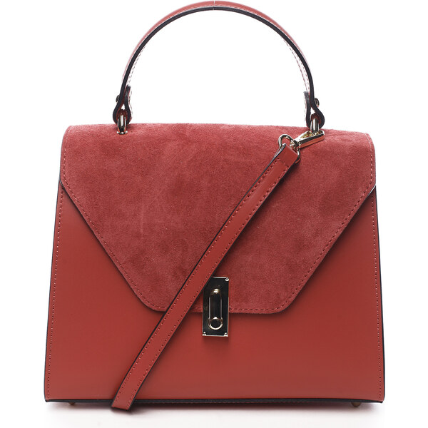 Delami Vera Pelle Dámska kožená kabelka do ruky červená - Delami 50141268