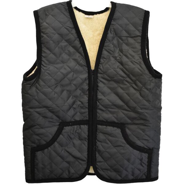 Čierna vesta z ovčieho rúna ELU 14858168