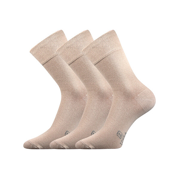 DASILVER spoločenské ponožky so striebrom Lonka Běžová 39-42 3 páry 63105680