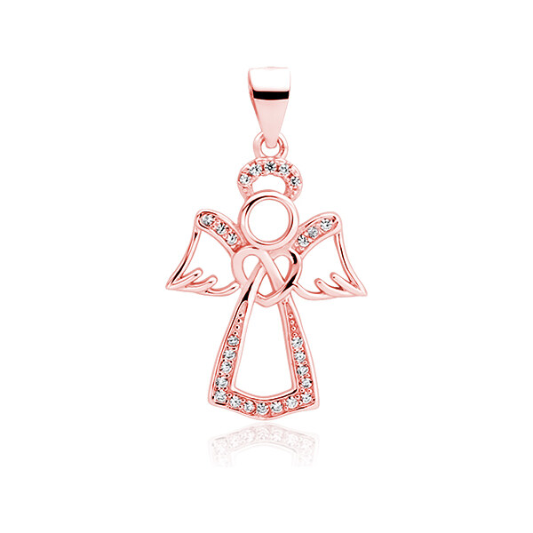 Olivie Strieborný prívesok ROSE ANJEL so zirkónmi 3484 14935855