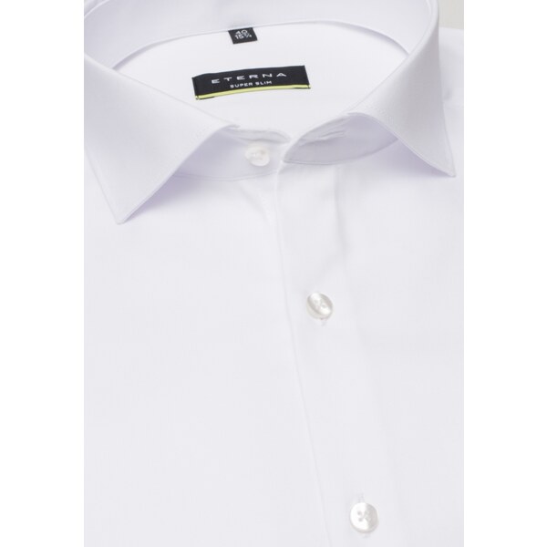 ETERNA Super Slim Fit biela nie presvitajúca košeľa dlhý rukáv Non 15139810