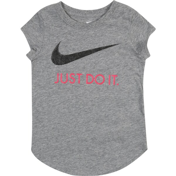 Nike Sportswear Tričko sivá melírovaná / ružová / čierna 16424365
