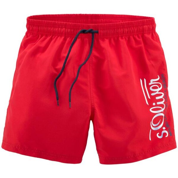 s.Oliver Plavecké šortky červená / biela 54222942