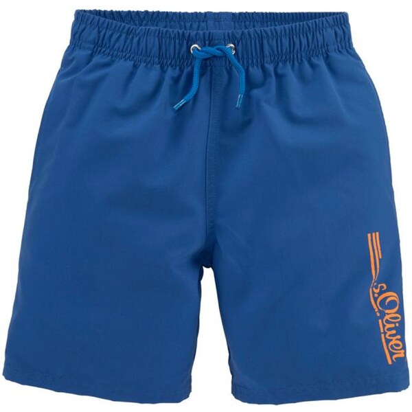 s.Oliver Plavecké šortky zafírová / tmavooranžová 54222949