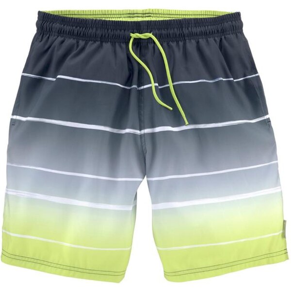 BENCH Surferské šortky limetková / antracitová / kiwi / biela 54222951
