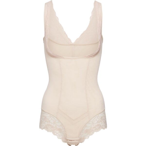 MAGIC Bodyfashion Formujúce body Control Body béžová / biela 21977400