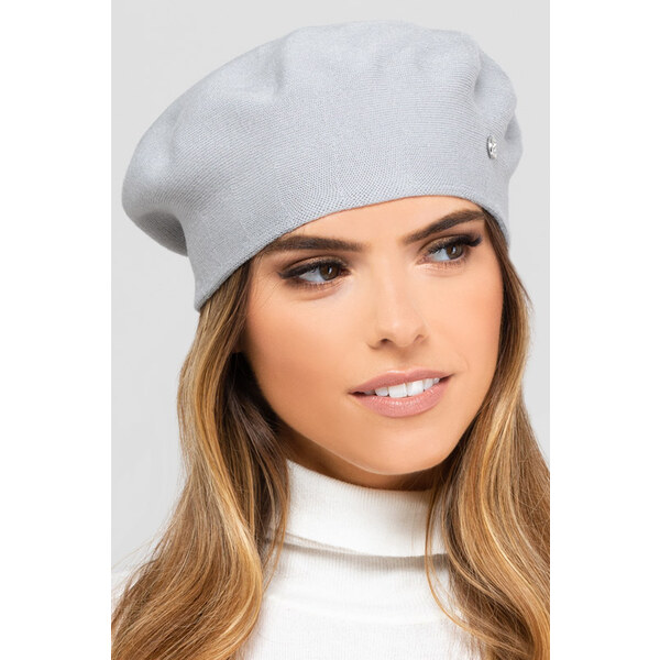 Kamea Šedá dámska baretka na zimu Nashville, Farba šedá 37345357