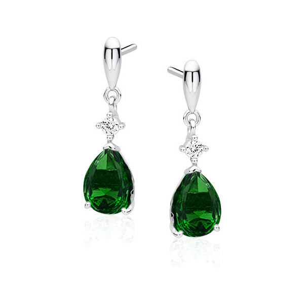 Olivie Strieborné náušnice SMARAGD 4539 20803385