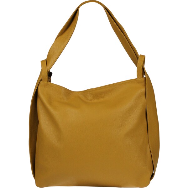 Žltá kožená talianska kabelka Sofia Gialla Scura NovaKabelka.sk 15426376