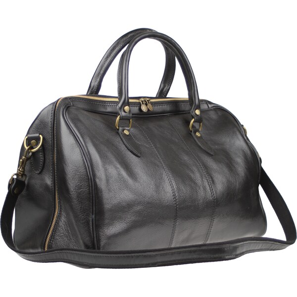 Kožená cestovná taška Tiberius Nero čierna NovaKabelka.sk 15496347