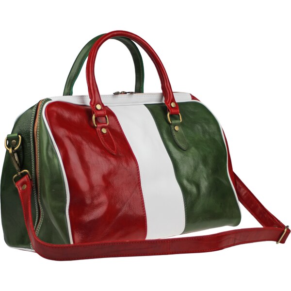 Kožená cestovná taška Tiberius Tricolore farebná NovaKabelka.sk 15496348