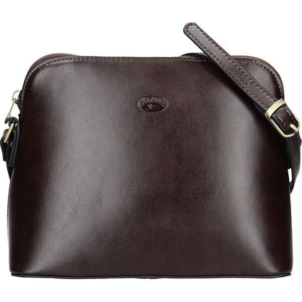 Kožená dámska crosbody kabelka Katana Nicolet - tmavo hnědá 24847419