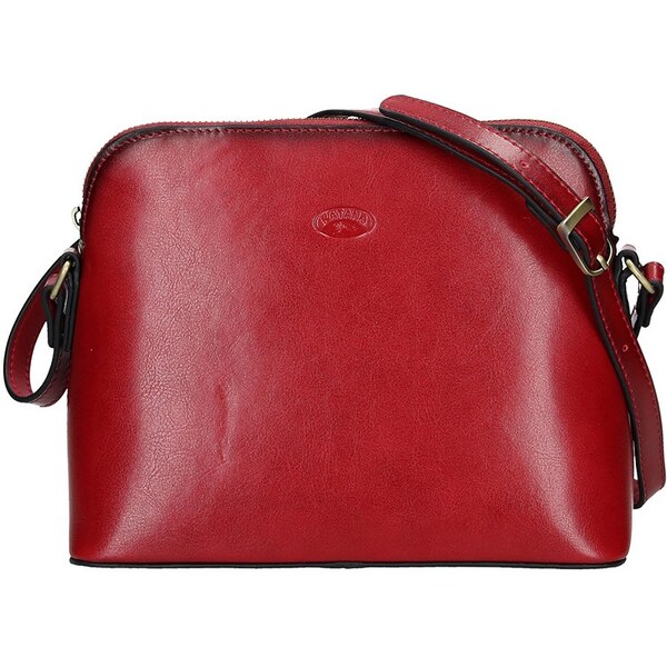 Kožená dámska crosbody kabelka Katana Nicolet - červená 24847417