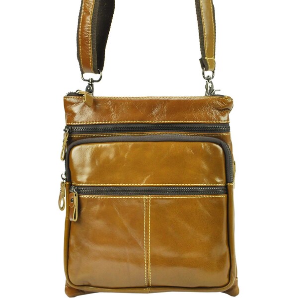 Kožená crossbody taška Giorgio BVV 90145 61270344