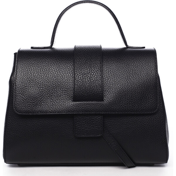 Dámska kožená kabelka čierna - ItalY Lauren čierna 30547674