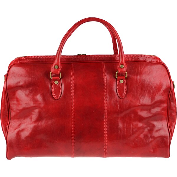 Kožená cestovná taška Galba Rossa červená NovaKabelka.sk 15629370