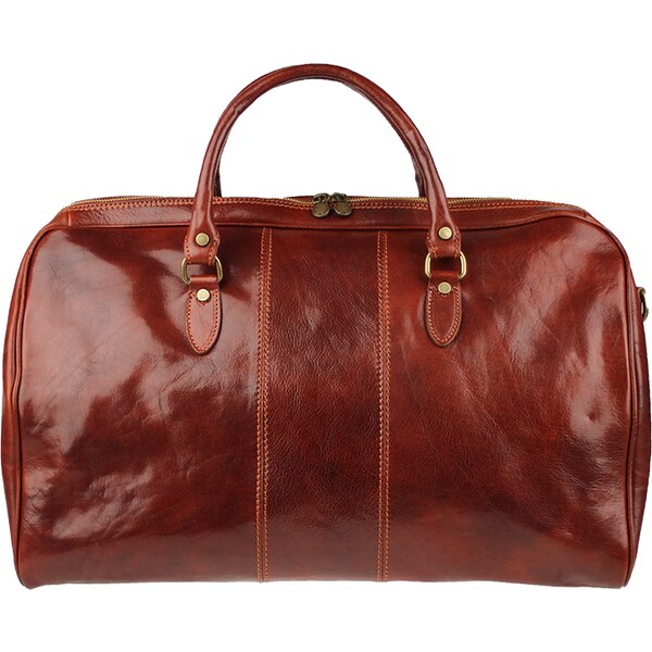 Kožená cestovná taška Galba Marrone hnedá NovaKabelka.sk 15646067