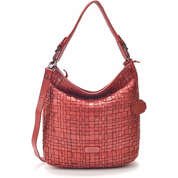 Kožená kabelka cez rameno Noelia Bolger červená NB 2012 CV 47092119