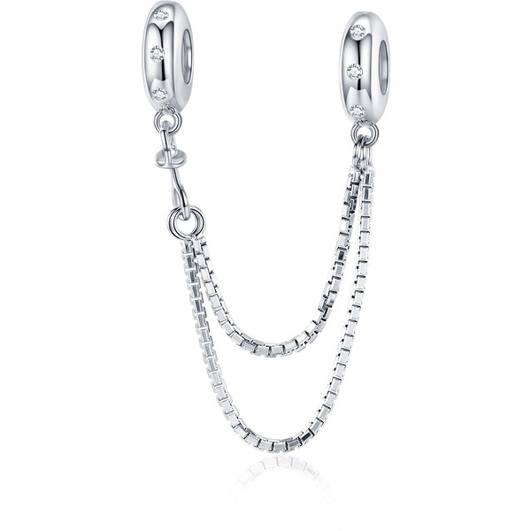 Emporial strieborný prívesok Bezpečnostná retiazka Elegance 24464396