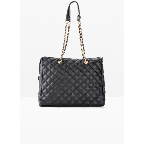 bonprix Kabelka s dekoratívnym prešívaním, farba čierna 44731507