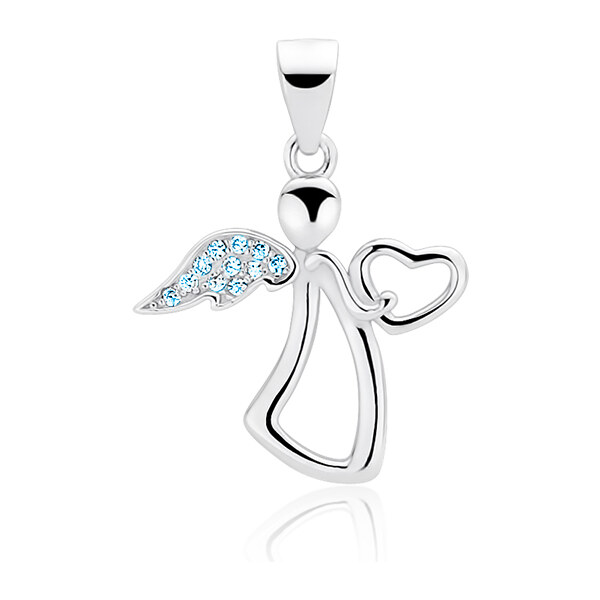 Olivie Strieborný prívesok ANJEL BLUE 7040 35987463